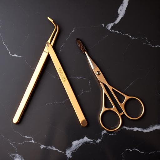 Brauen formen (zupfen und schneiden)